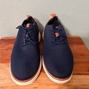 Men's Navy and Tan Casual Shoes